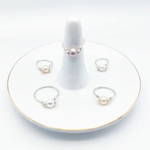 Sterling Silver Pearl Ring PR-002