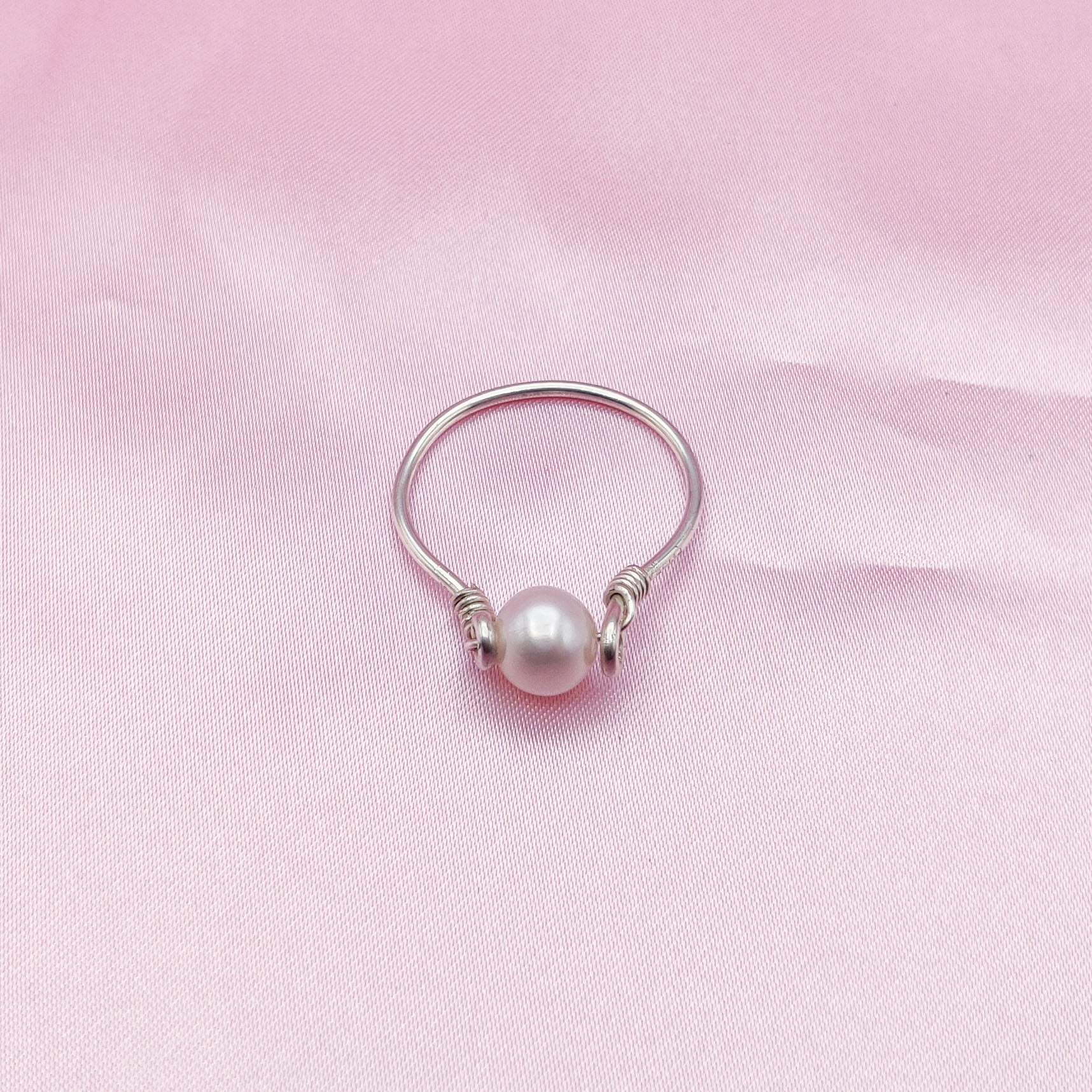 Sterling Silver Pearl Ring PR-002